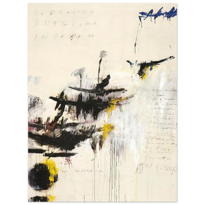 Cy Twombly  Quattro stagioni I Inverno Aluminum Print