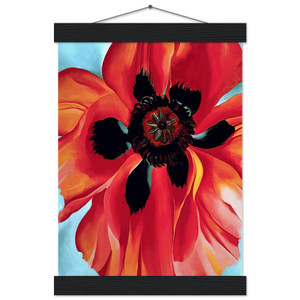 Georgia OKeeffe  Red Poppy VI Museum-Quality Matte Paper Poster with Hanger