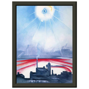 Georgia OKeeffe  East River No 1 Premium Metal Framed Art Print / Poster