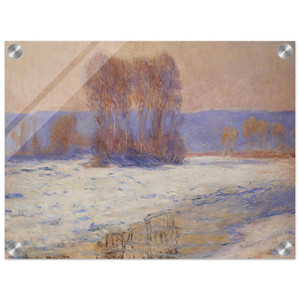 claude monet  The Seine at Bennecourt Winter Acrylic Print