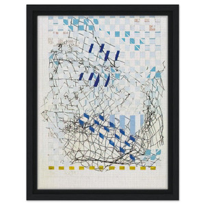 Gego  Tejedura 8913  1989 Framed Canvas