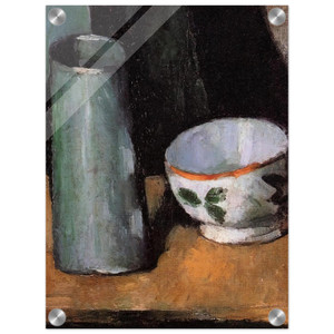 Paul Cezanne  Still Life Bowl and Milk Jug Acrylic Print