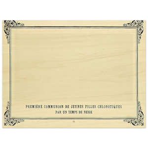 Alphonse Allais  First Communion of Anaemic Young Girls in the Snow Wood Print