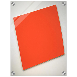 Ellsworth Kelly  RedOrange Panel with Curve Acrylic Print