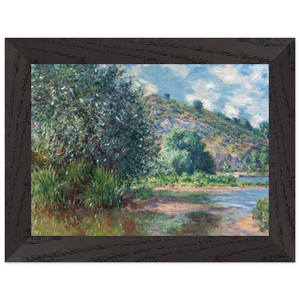 claude monet  Landscape at PortVillez Premium Wooden Framed Art Print / Poster