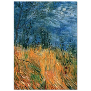 Vincent van Gogh  Edge of a Wheatfield with Poppies Fine Art Poster / Art Print