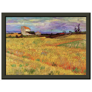 Vincent van Gogh  Wheat Field Premium Metal Framed Art Print / Poster