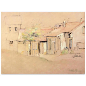 Paul Cezanne  Cottages N1 Aluminum Print