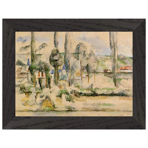Paul Cezanne  Chateau de Madan Premium Wooden Framed Art Print / Poster