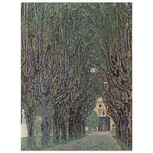 Gustav Klimt  AVENUE OF SCHLOSS KAMMER PARK Aluminum Print