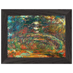 Claude Monet Rose Arches Giverny Premium Wooden Framed Art Print / Poster