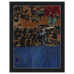 Allan Kaprow  Blue Blue Blue Framed Canvas