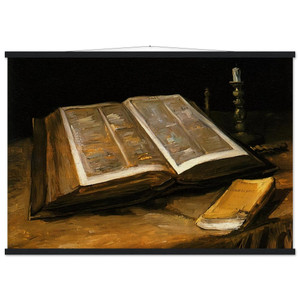 Vincent van Gogh Still Life with Bible Matte Paper Poster with Hanger