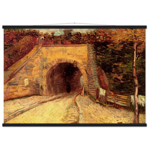 Vincent van Gogh Roadway with Underpass The Viaduct Poster with Hanger