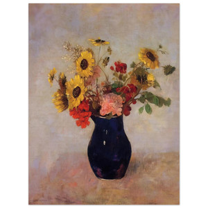 Odilon Redon  VASE OF FLOWERS N1 Aluminum Print