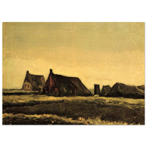 Vincent van Gogh  Cottages N2 Fine Art Poster / Art Print