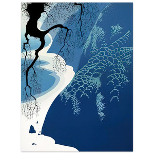 Eyvind Earle  Big Sur and Branch Aluminum Print