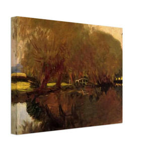John Singer Sargent  A Backwater at Calcot Near Reading Canvas
