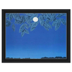 Rene Magritte  THE BLANK PAGE 1967 Framed Canvas