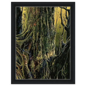 Eyvind Earle  Ancient Tree Framed Canvas