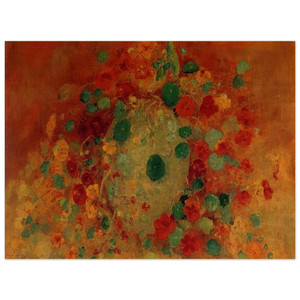 Odilon Redon  NASTURTIUMS Wood Print
