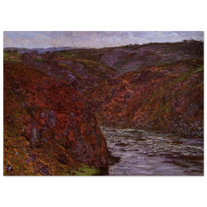 claude monet  Valley of the Creuse Grey Sky Fine Art Poster / Art Print