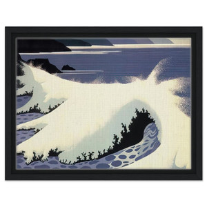 Eyvind Earle  The White Wave Framed Canvas