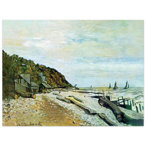claude monet  Boatyard near Honfleur Aluminum Print
