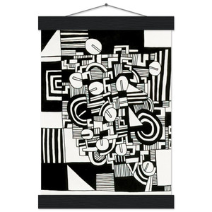 Keith Haring  UNTITLED 1978 N4 Museum-Quality Matte Paper Poster with Hanger