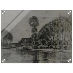 Piet Mondrian  Lonely tree at the Gein Acrylic Print