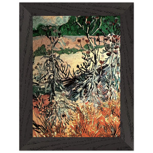 Vincent van Gogh  Thistles N2 Premium Wooden Framed Art Print / Poster
