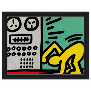 Keith Haring  POP SHOP III 1989 N2 Framed Canvas
