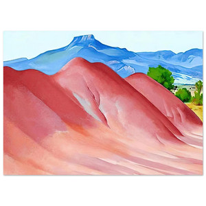 Georgia OKeeffe  Red Hills and Pedernal Fine Art Poster / Art Print