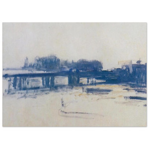 claude monet  Charing Cross Bridge study Fine Art Poster / Art Print