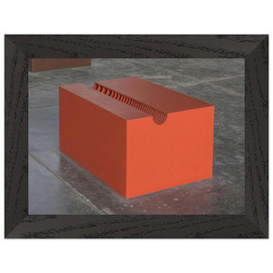 Donald Judd  Untitled The Block  1963 Premium Wooden Framed Art Print / Poster