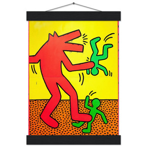 Keith Haring  UNTITLED 1982 1 N2 Museum-Quality Matte Paper Poster with Hanger