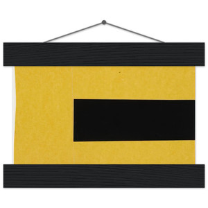 Ellsworth Kelly Black Yellow Museum-Quality Matte Paper Poster with Hanger