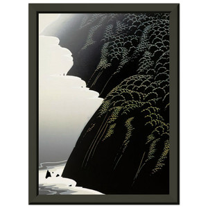 Eyvind Earle  California Coast Premium Metal Framed Art Print / Poster