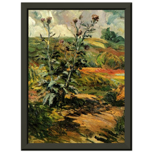 Vincent van Gogh  Two Thistles Premium Metal Framed Art Print / Poster