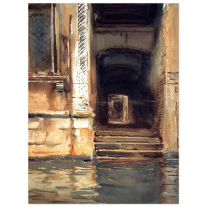 John Singer Sargent  Venetian Doorway Aluminum Print
