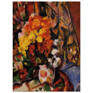 Paul Cezanne  Chrysanthemums N2 Wood Print