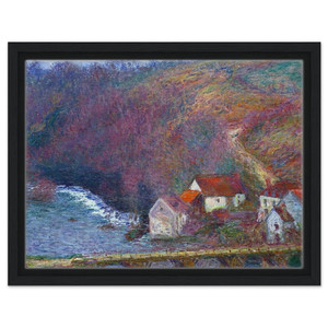 claude monet  The Grande Creuse by the Bridge at Vervy Framed Canvas
