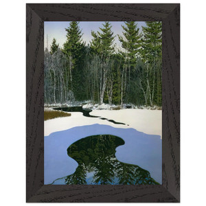Neil Welliver Pond Pass Contemporary Realism Wooden Framed Print/Poster