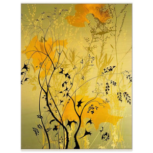 Eyvind Earle  Wild Flowers Wood Print