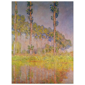 claude monet  Three Trees in Spring Aluminum Print