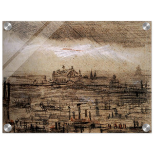 Vincent van Gogh  A View of Paris with the Op Acrylic Print