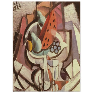 Salvador Dali  STILL LIFE WATERMELON Wood Print