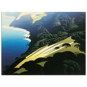 Eyvind Earle  Seaside Pastures Wood Print