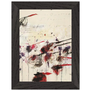 Cy Twombly  Quattro stagioni I Autunno Premium Wooden Framed Art Print / Poster