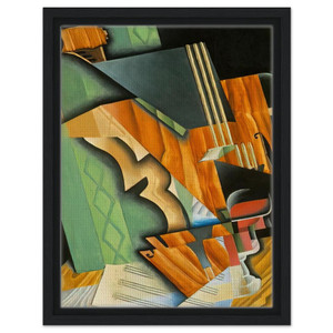 Juan Gris  VIOLIN AND GLASS 1915 Framed Canvas